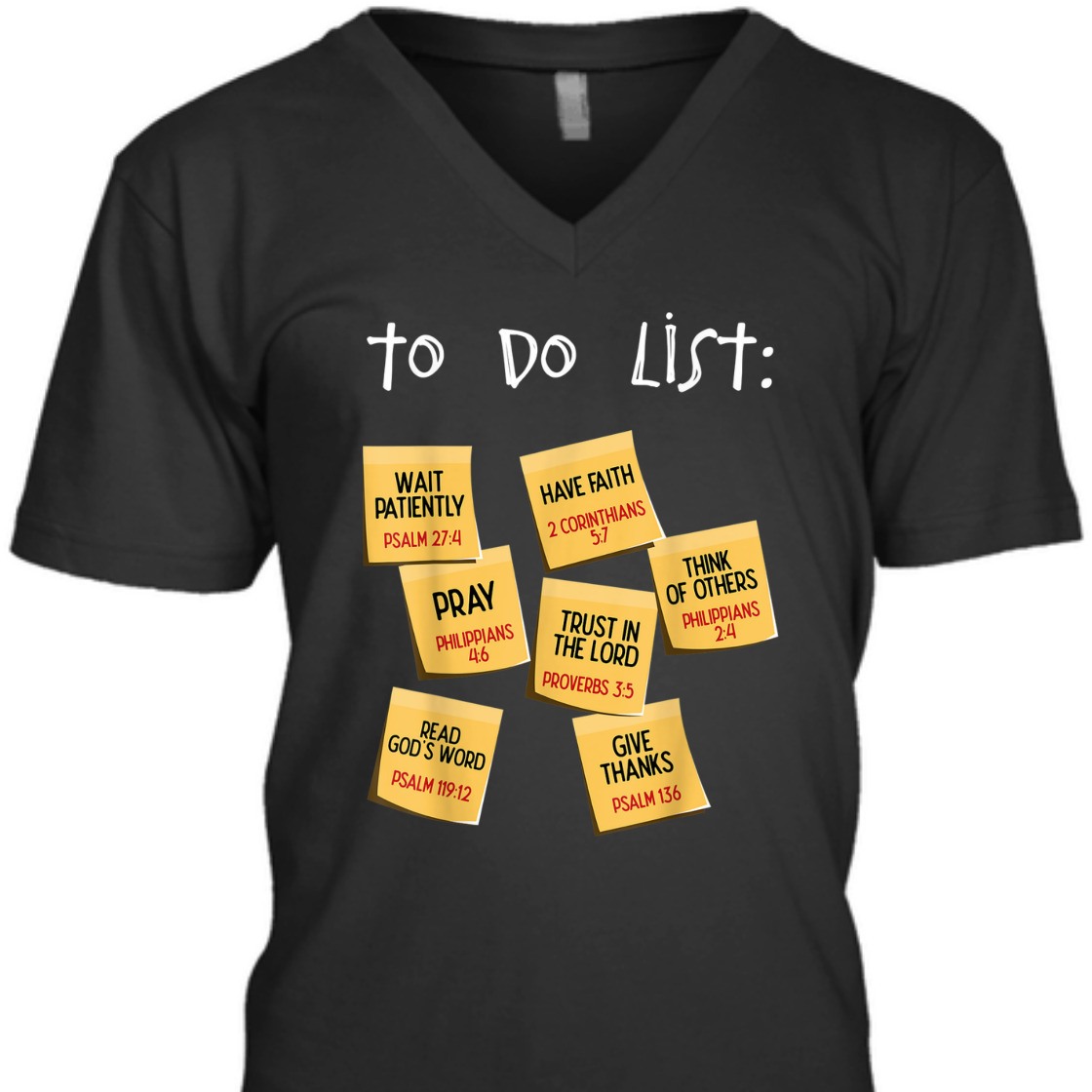 Christian To Do List Bible Verse T-Shirt Unique Gift For Any Christian