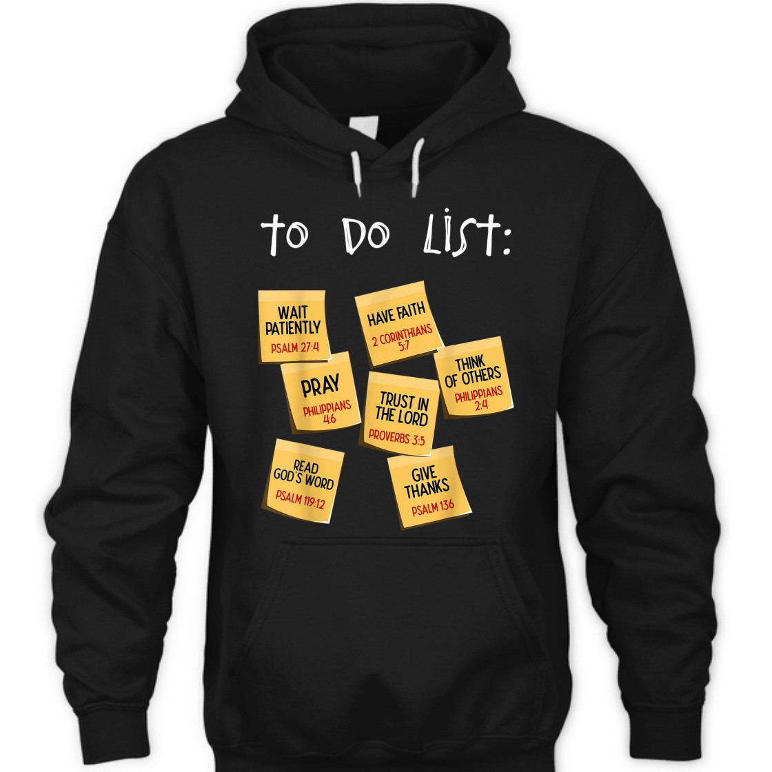 Christian To Do List Bible Verse T-Shirt Unique Gift For Any Christian