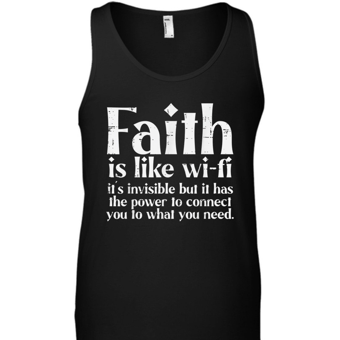 Faith Is Like Wifi Funny Christian T-Shirt For Believers