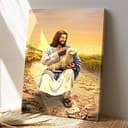 Jesus And Lamb Jesus Christ Bible Verse Scripture Canvas Print Gift Jesus And Lamb Jesus Christ Bible Verse Scripture Canvas Print Gift