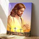 Jesus 3 Crosses Jesus Christ Bible Verse Scripture Canvas Print Jesus 3 Crosses Jesus Christ Bible Verse Scripture Canvas Print