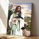 Jesus And Sheep Jesus Scripture Canvas Print Jesus And Sheep Jesus Scripture Canvas Print