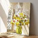 Today I Choose Joy Bible Verse Scripture Canvas Print For Christians Today I Choose Joy Bible Verse Scripture Canvas Print For Christians