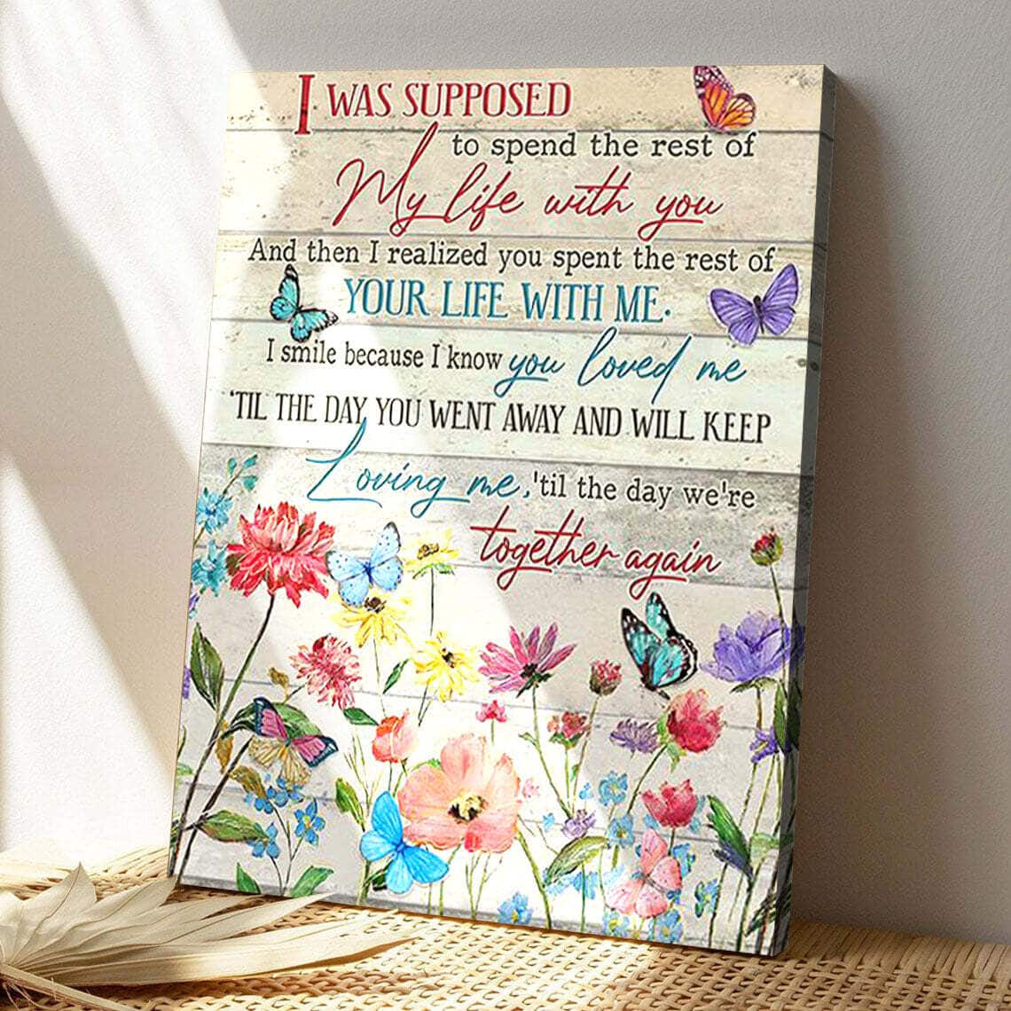 I Was Supposed Butterfly Bible Verse Scripture Canvas Print