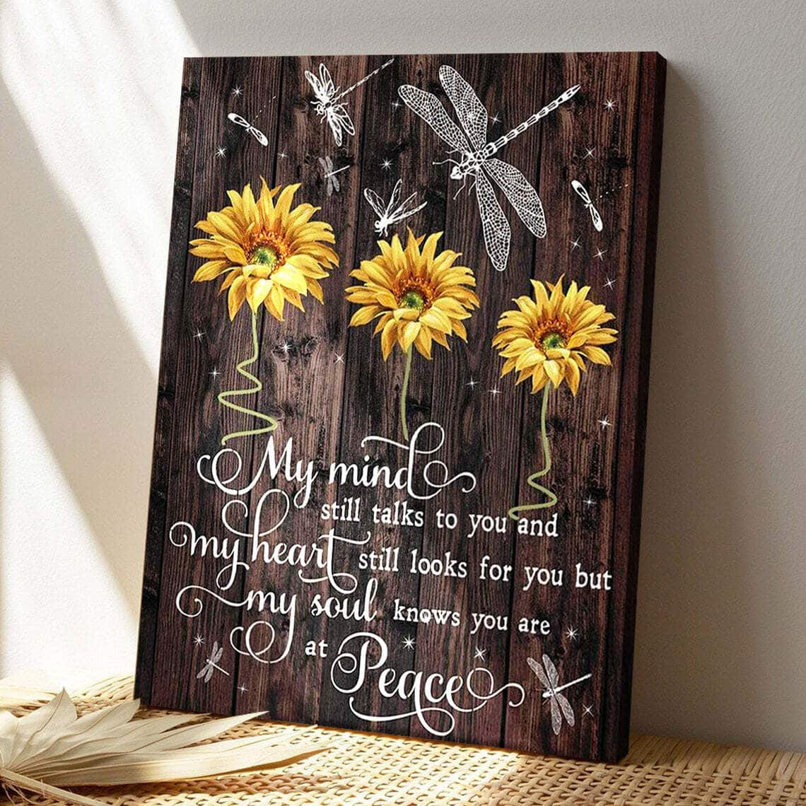 My Mind Still Talks To You Dragonfly Bible Verse Scripture Canvas Print