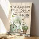 As For Me & My House We'll Serve The Lord Bible Verse Scripture Canvas Print As For Me & My House We'll Serve The Lord Bible Verse Scripture Canvas Print