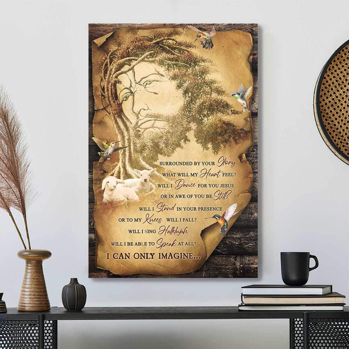 Amazing Tree I Can Only Imagine Bible Verse Scripture Canvas Print