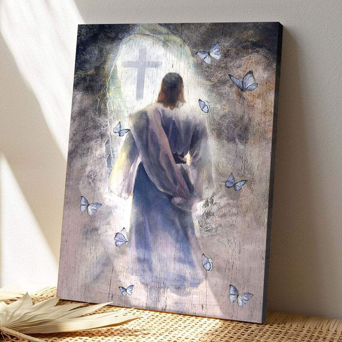 Follow Him Toward The Light Bible Verse Scripture Canvas Print