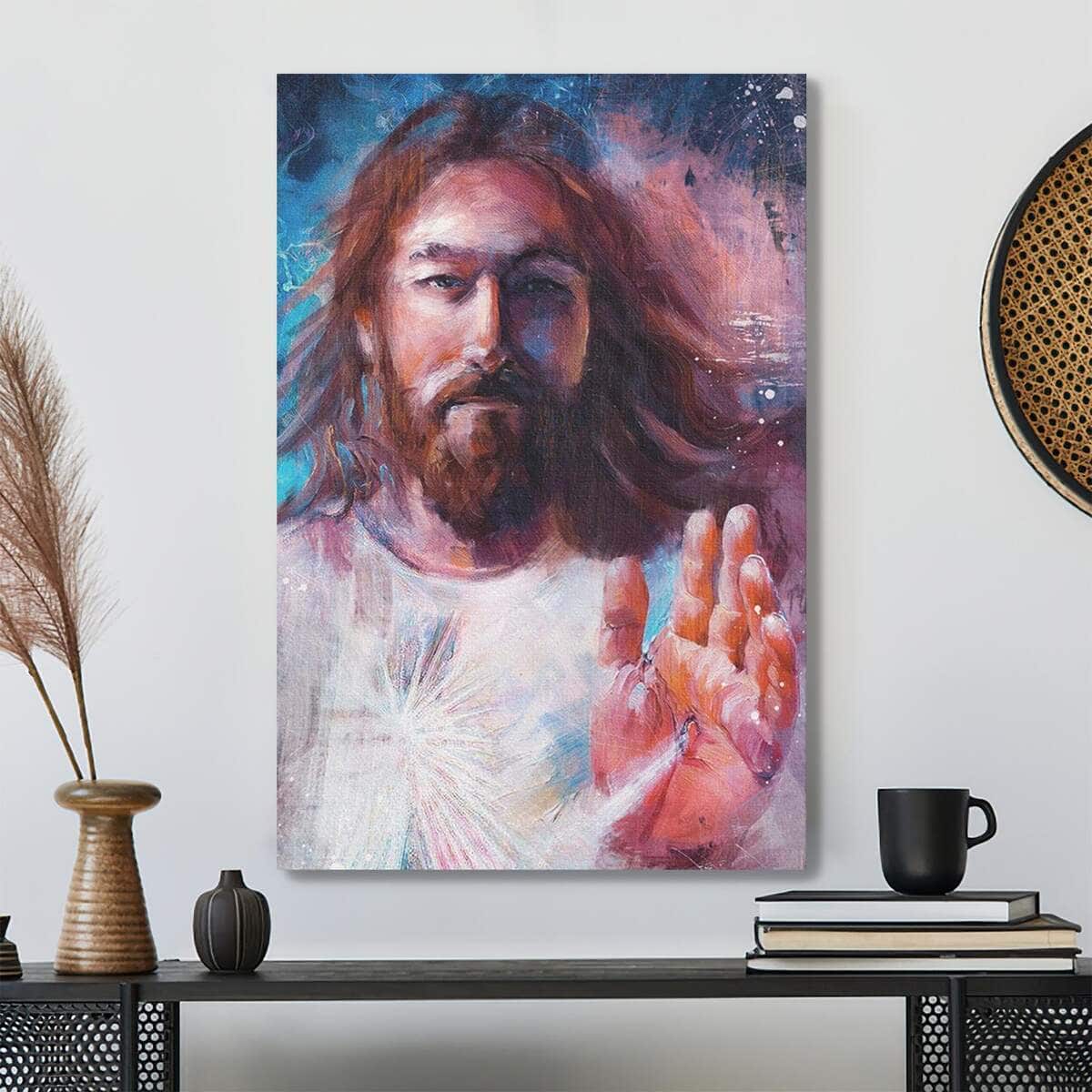 Beautiful Picture Jesus Bible Verse Scripture Canvas Print