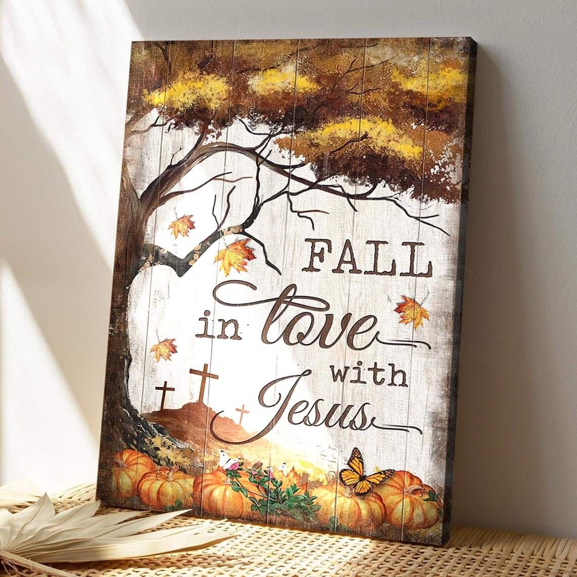 Halloween Pumpkin Fall In Love With Jesus Bible Verse Scripture Canvas Print Halloween Pumpkin Fall In Love With Jesus Bible Verse Scripture Canvas Print
