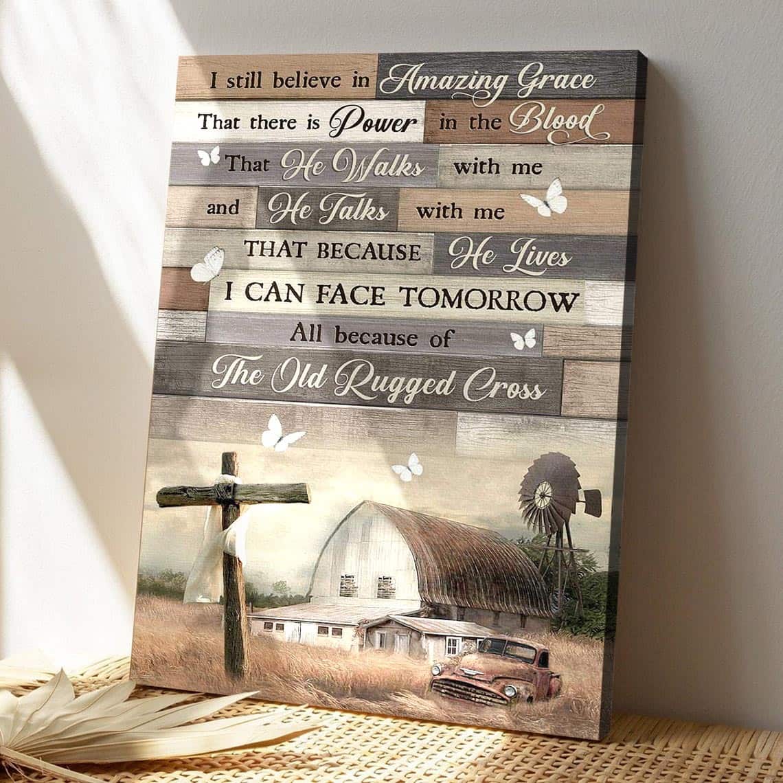 Tranquil Farm I Still Believe In Amazing Grace Bible Verse Scripture Canvas Print Tranquil Farm I Still Believe In Amazing Grace Bible Verse Scripture Canvas Print