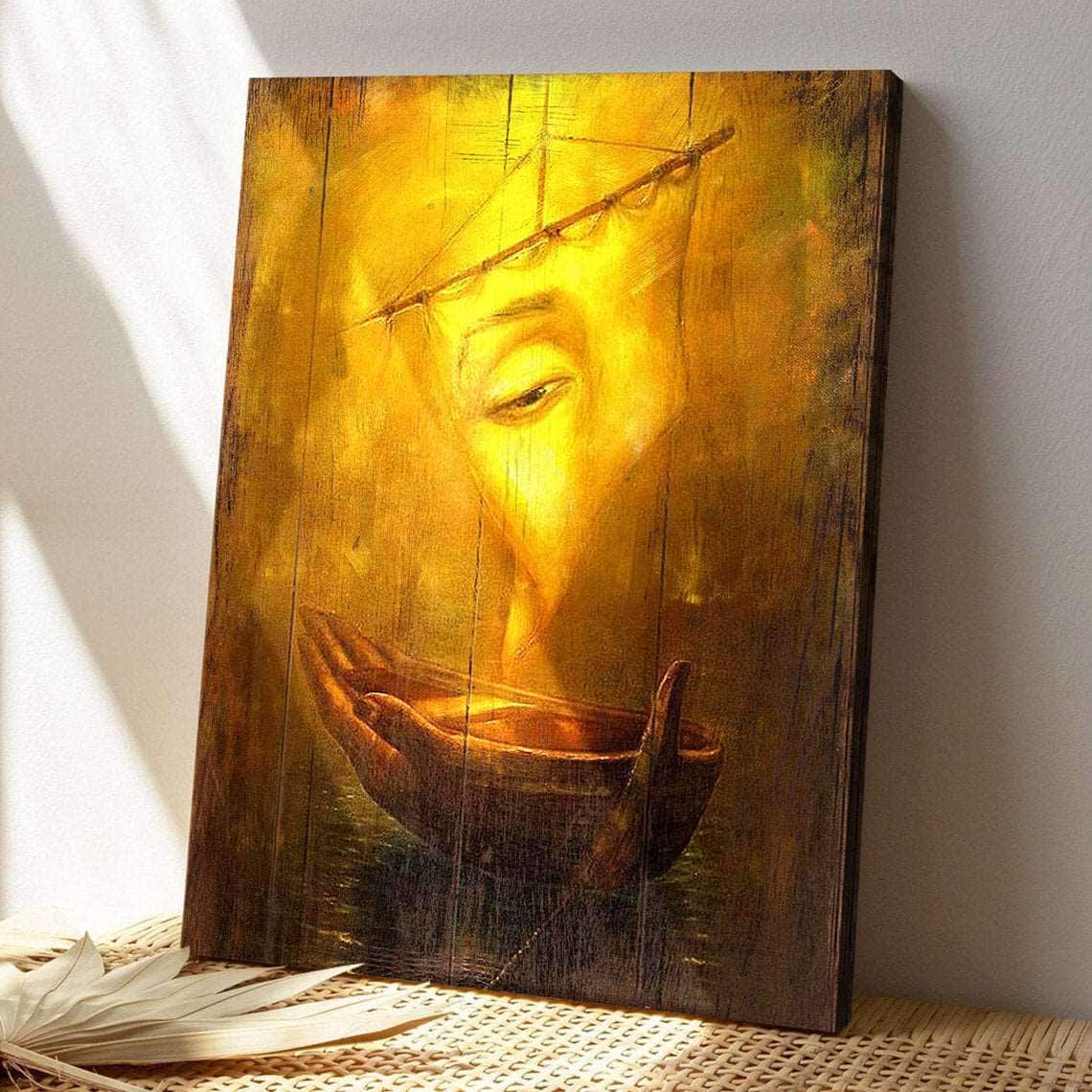 A Miracle Boat Jesus Bible Verse Scripture Canvas Print A Miracle Boat Jesus Bible Verse Scripture Canvas Print