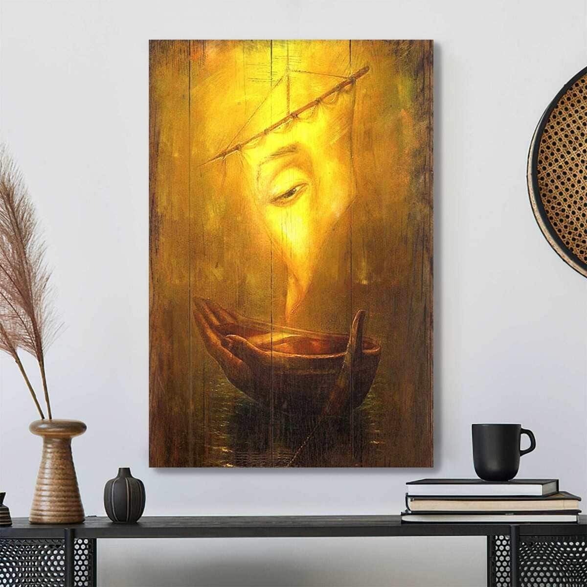 A Miracle Boat Jesus Bible Verse Scripture Canvas Print A Miracle Boat Jesus Bible Verse Scripture Canvas Print