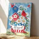 Christian Cardinal Blessed By God Bible Verse Canvas Print