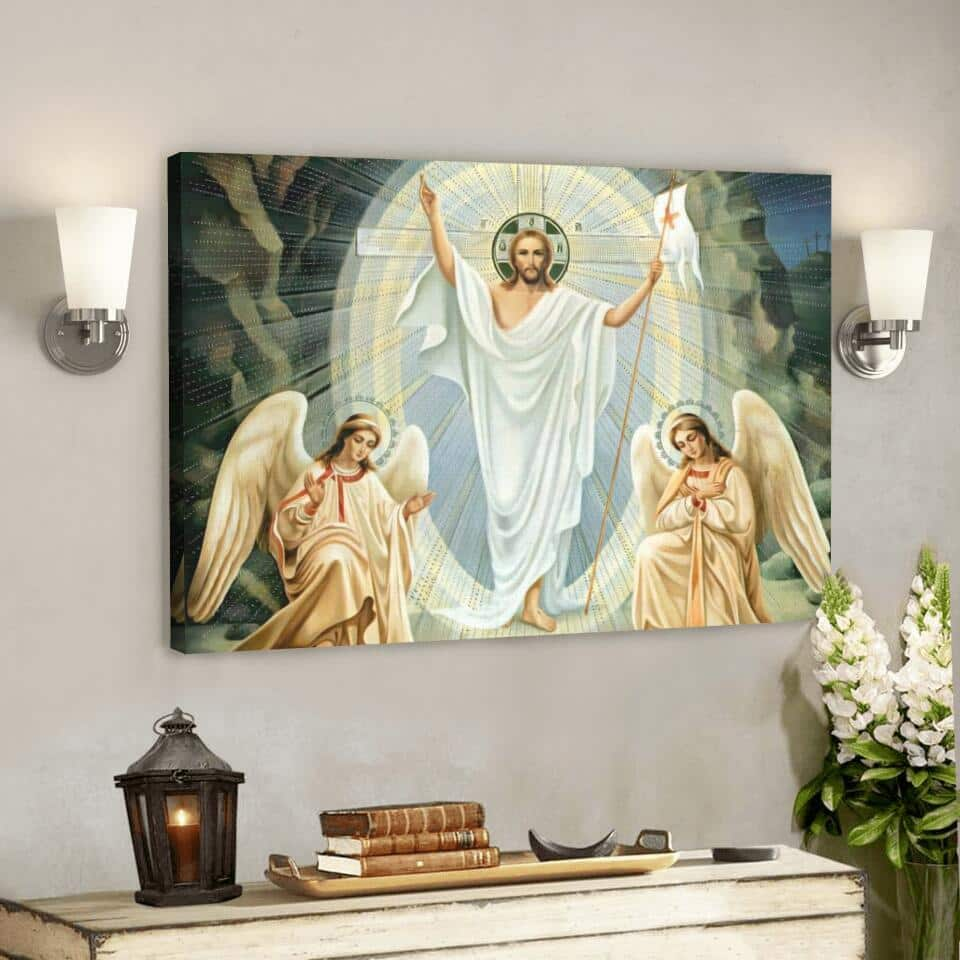 God Jesus Christian Faith Gift Jesus Bible Verse Scripture Canvas Wall Art