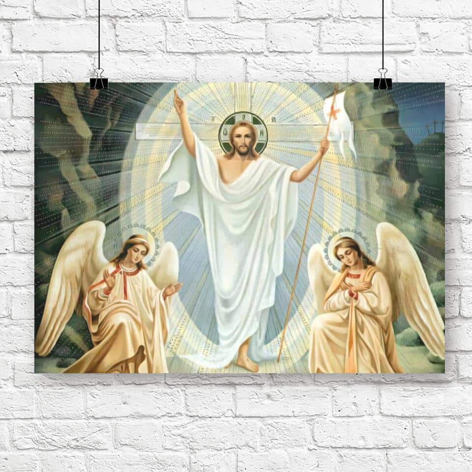 God Jesus Christian Faith Gift Jesus Bible Verse Scripture Canvas Wall Art