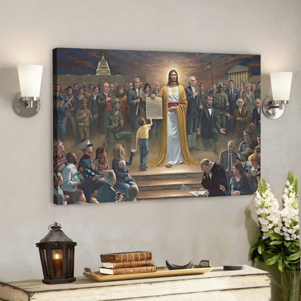 Religious God Jesus Christian Gift Jesus Bible Verse Scripture Canvas Wall Art