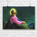 God Jesus Christian Canvas Wall Art Gift For Believers Jesus Bible Verse Scripture