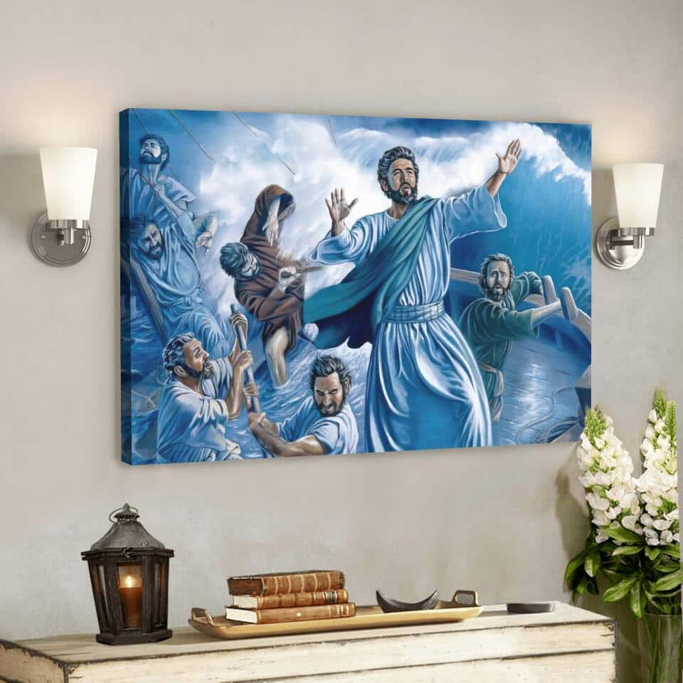 God Jesus Christian Jesus Bible Verse Scripture Religious Canvas Wall Art Gift