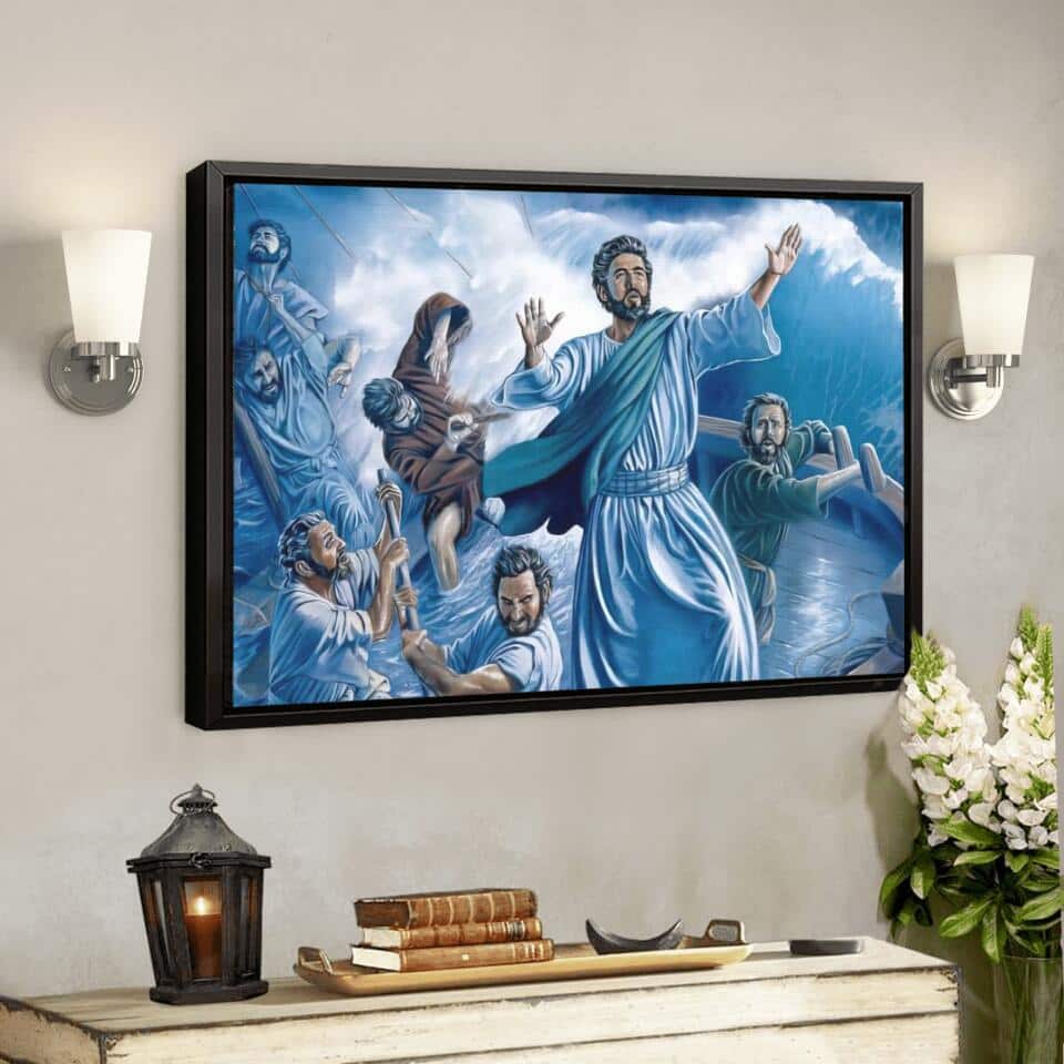 God Jesus Christian Jesus Bible Verse Scripture Religious Canvas Wall Art Gift
