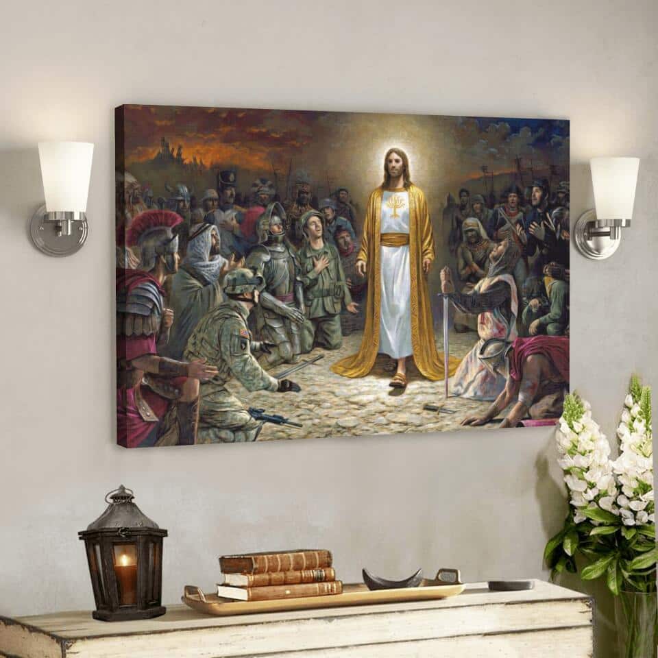 God Jesus Religious Christian Gift Jesus Canvas Wall Art For Believers God Jesus Religious Christian Gift Jesus Canvas Wall Art For Believers