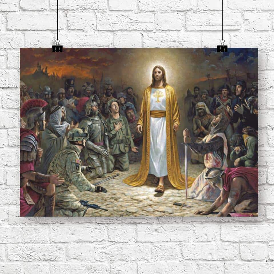 God Jesus Religious Christian Gift Jesus Canvas Wall Art For Believers