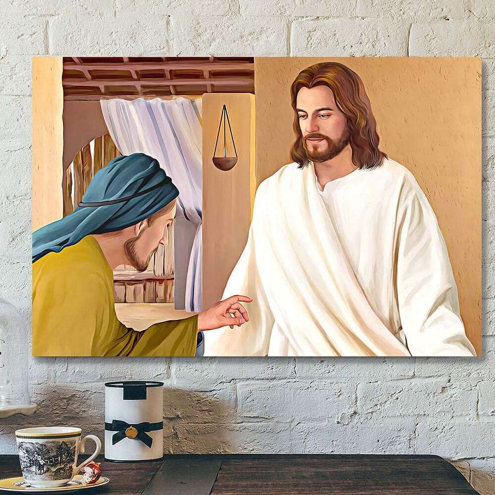 Jesus Appears To The Disciples Christian Gift Jesus Scripture Canvas Wall Art