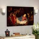 Jesus And The Child Jesus Christian Gift For Christian Canvas Wall Art Jesus And The Child Jesus Christian Gift For Christian Canvas Wall Art