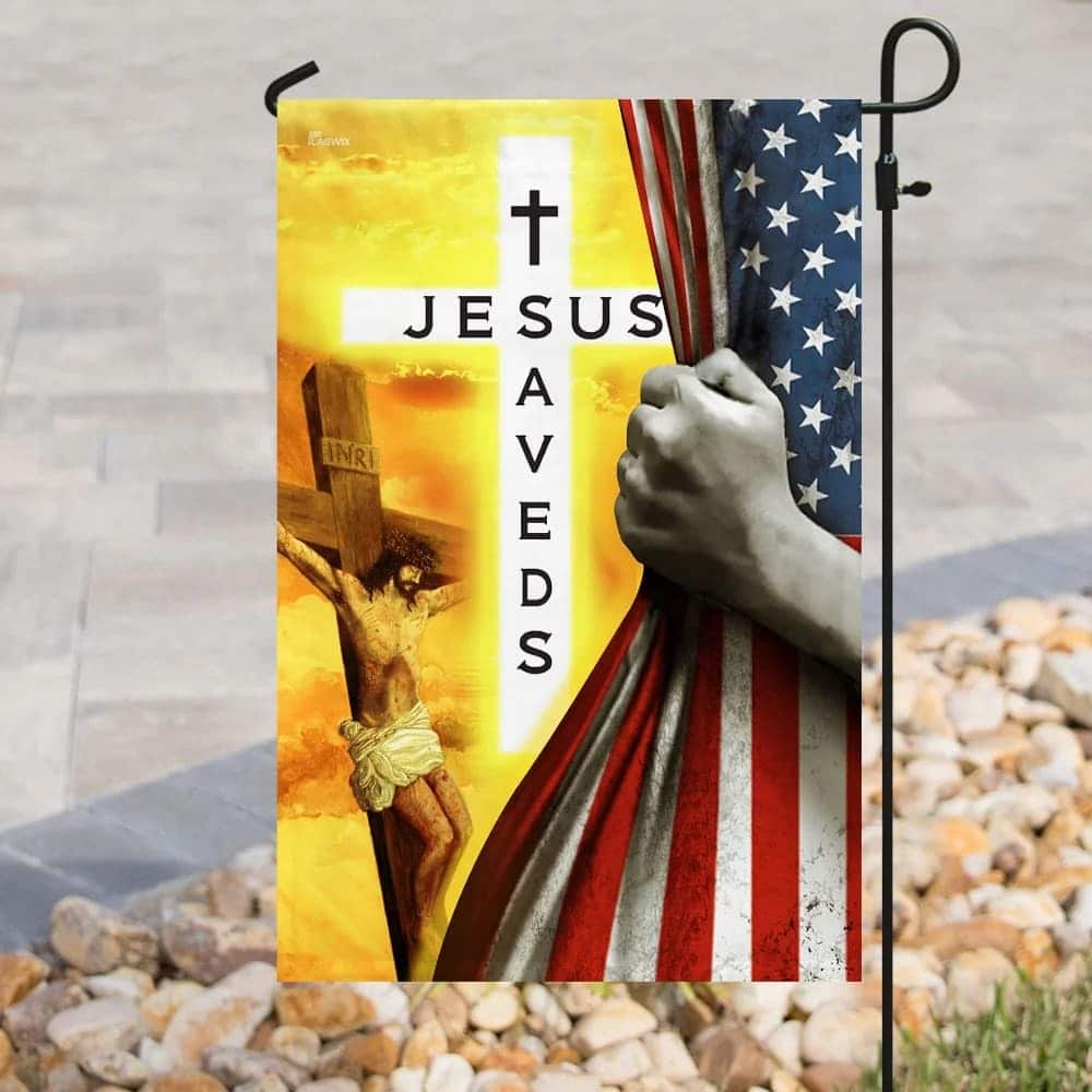 Jesus Saves Christian Religious Christian Garden Flag Jesus Saves Christian Religious Christian Garden Flag