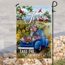 Jesus Take The Wheel American Truck Farm Religious Christian Garden Flag