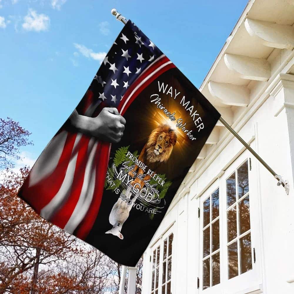 Jesus Way Maker Miracle Worker Promise Keeper Religious Christian Garden Flag Jesus Way Maker Miracle Worker Promise Keeper Religious Christian Garden Flag
