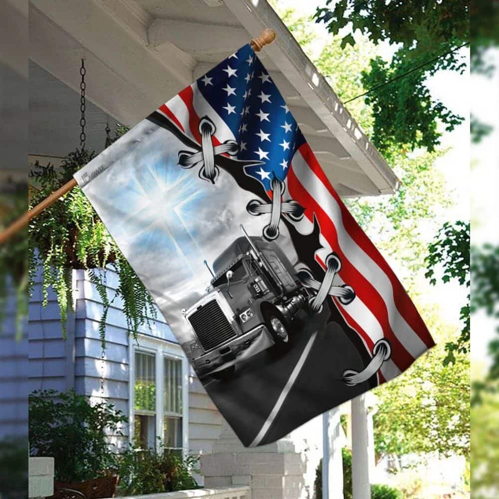 Truck Trucker Jesus Take The Wheel Religious Christian Garden Flag Truck Trucker Jesus Take The Wheel Religious Christian Garden Flag