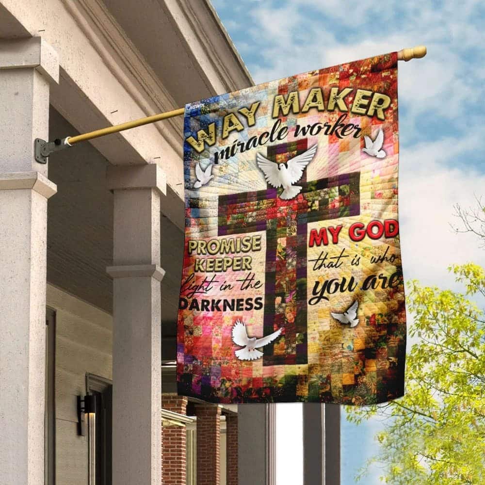 Way Maker Miracle Worker Jesus Christ Cross Religious Christian Garden Flag Way Maker Miracle Worker Jesus Christ Cross Religious Christian Garden Flag