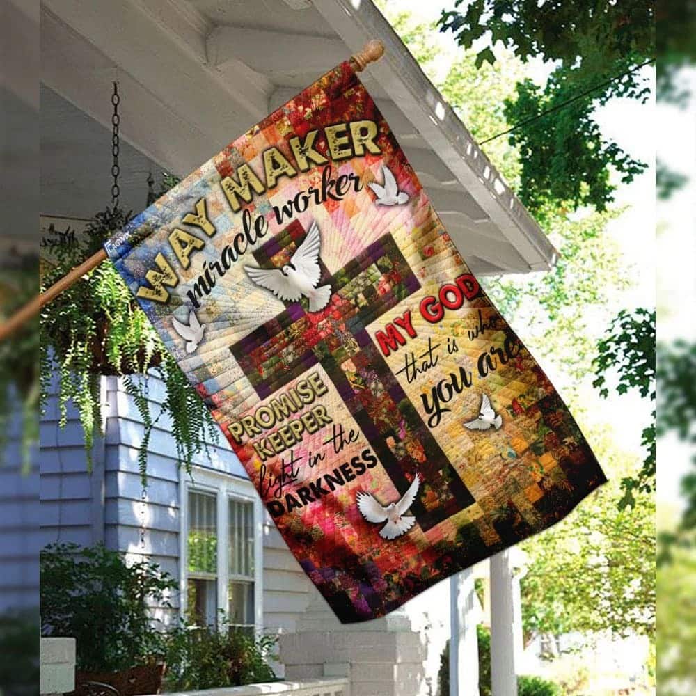 Way Maker Miracle Worker Jesus Christ Cross Religious Christian Garden Flag Way Maker Miracle Worker Jesus Christ Cross Religious Christian Garden Flag