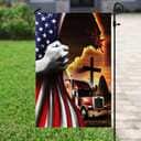 Trucker Jesus Christian American Religious Christian Garden Flag Trucker Jesus Christian American Religious Christian Garden Flag