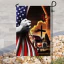 Trucker Jesus Christian American Religious Christian Garden Flag