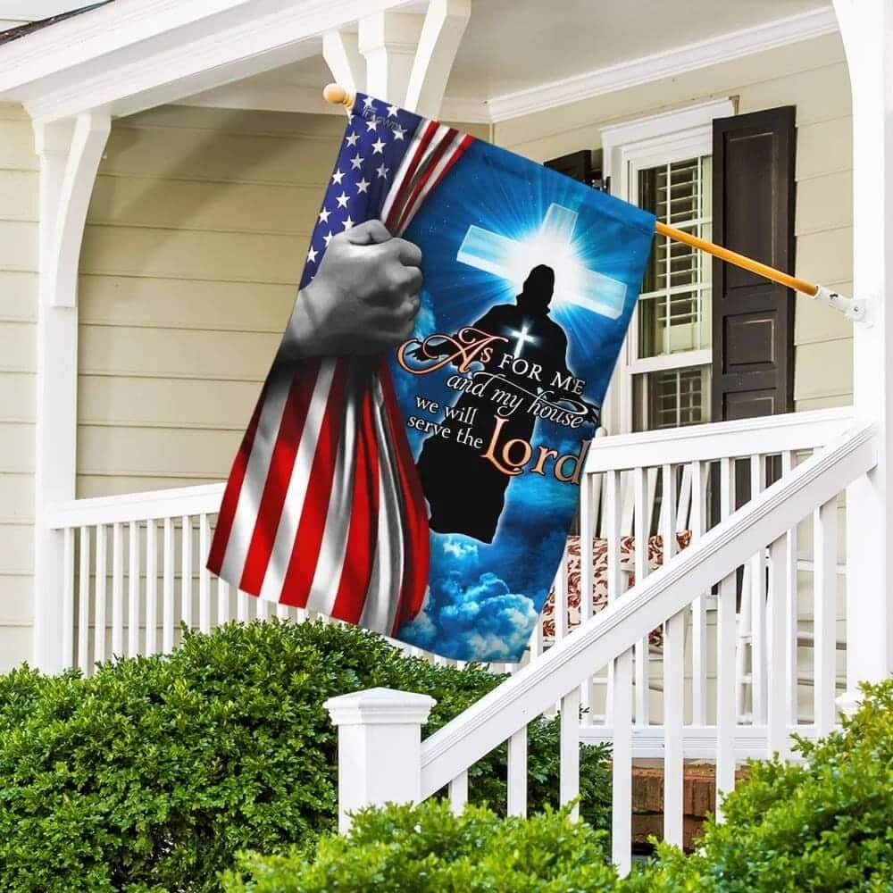 Jesus Christian We Will Serve The Lord Religious Christian Garden Flag Jesus Christian We Will Serve The Lord Religious Christian Garden Flag