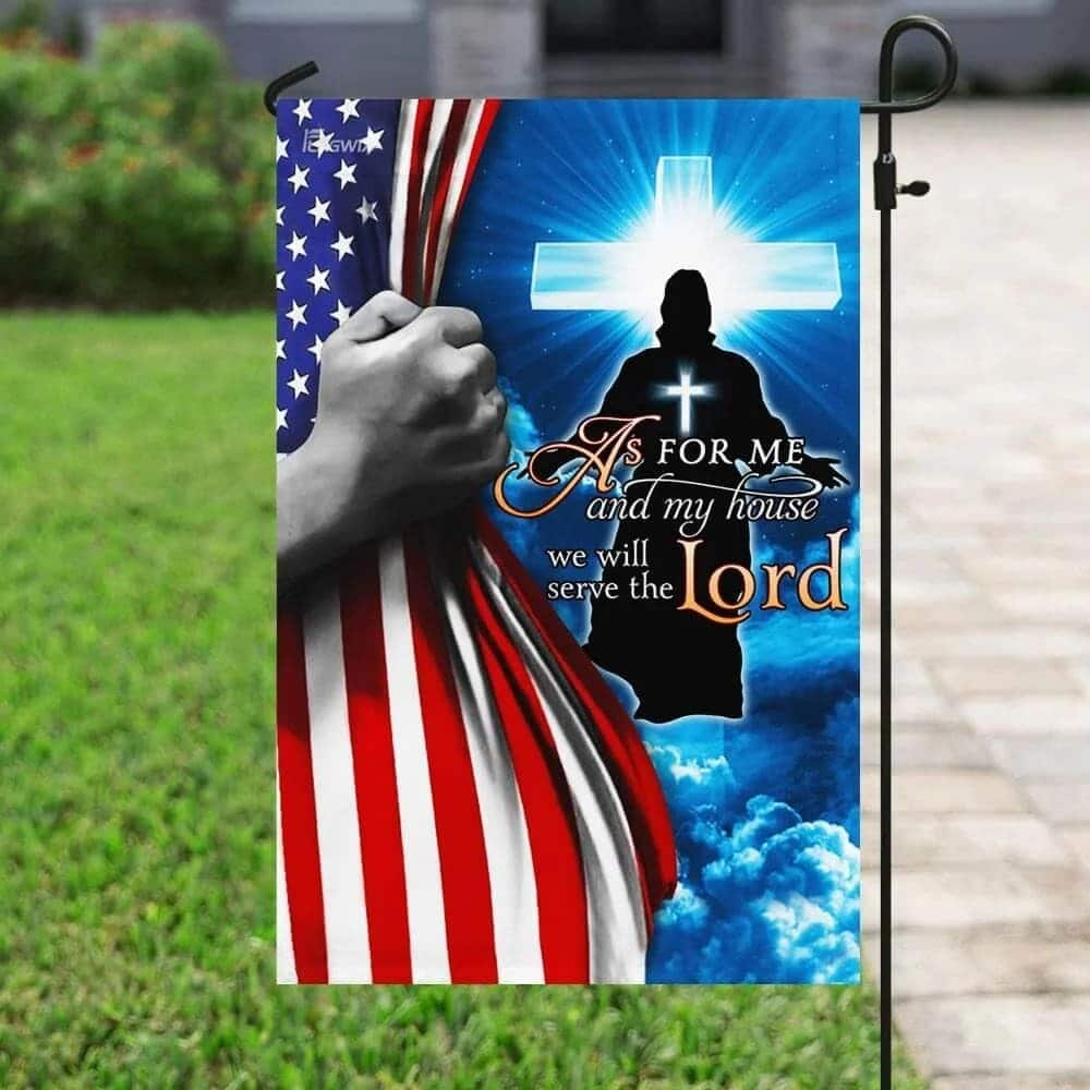 Jesus Christian We Will Serve The Lord Religious Christian Garden Flag