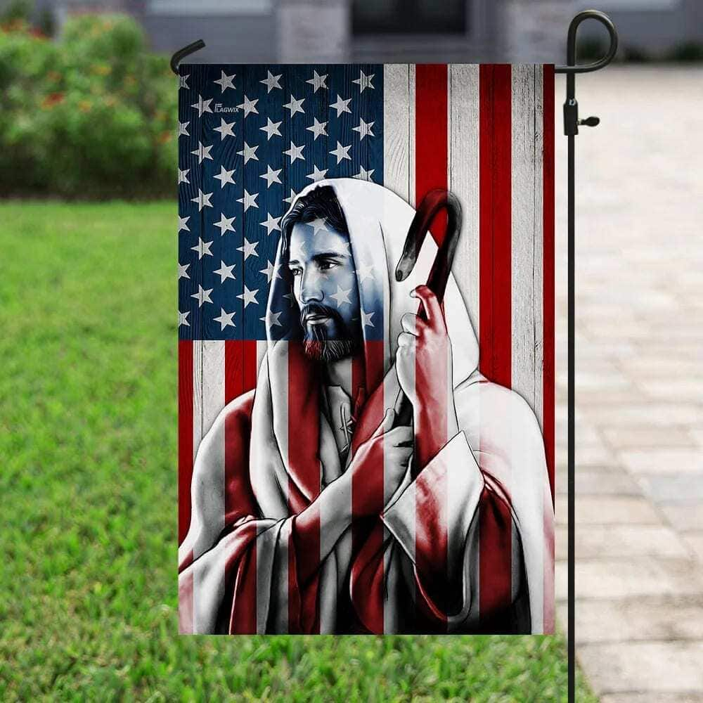 Jesus Christian US Religious Christian Garden Flag