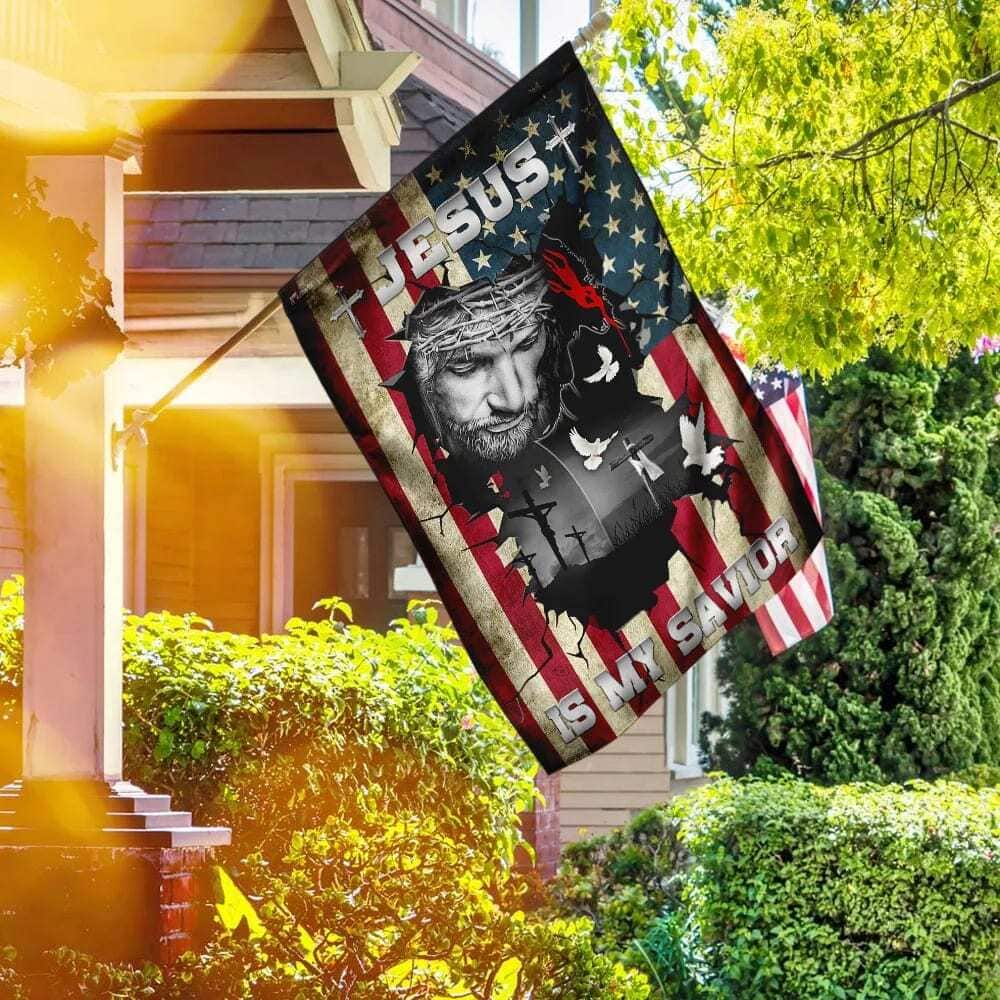 Jesus Is My Savior Religious Christian Garden Flag Jesus Is My Savior Religious Christian Garden Flag