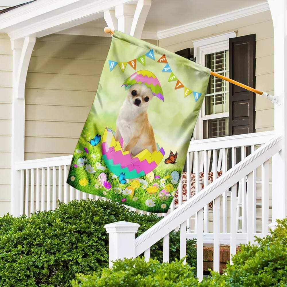 Chihuahua Easter Egg Religious Happy Easter Gift Garden Flag Chihuahua Easter Egg Religious Happy Easter Gift Garden Flag