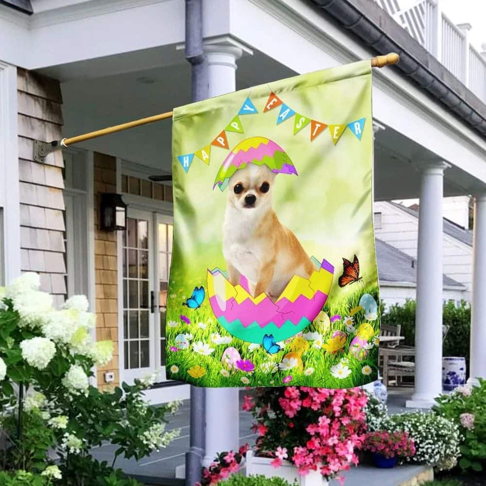 Chihuahua Easter Egg Religious Happy Easter Gift Garden Flag Chihuahua Easter Egg Religious Happy Easter Gift Garden Flag