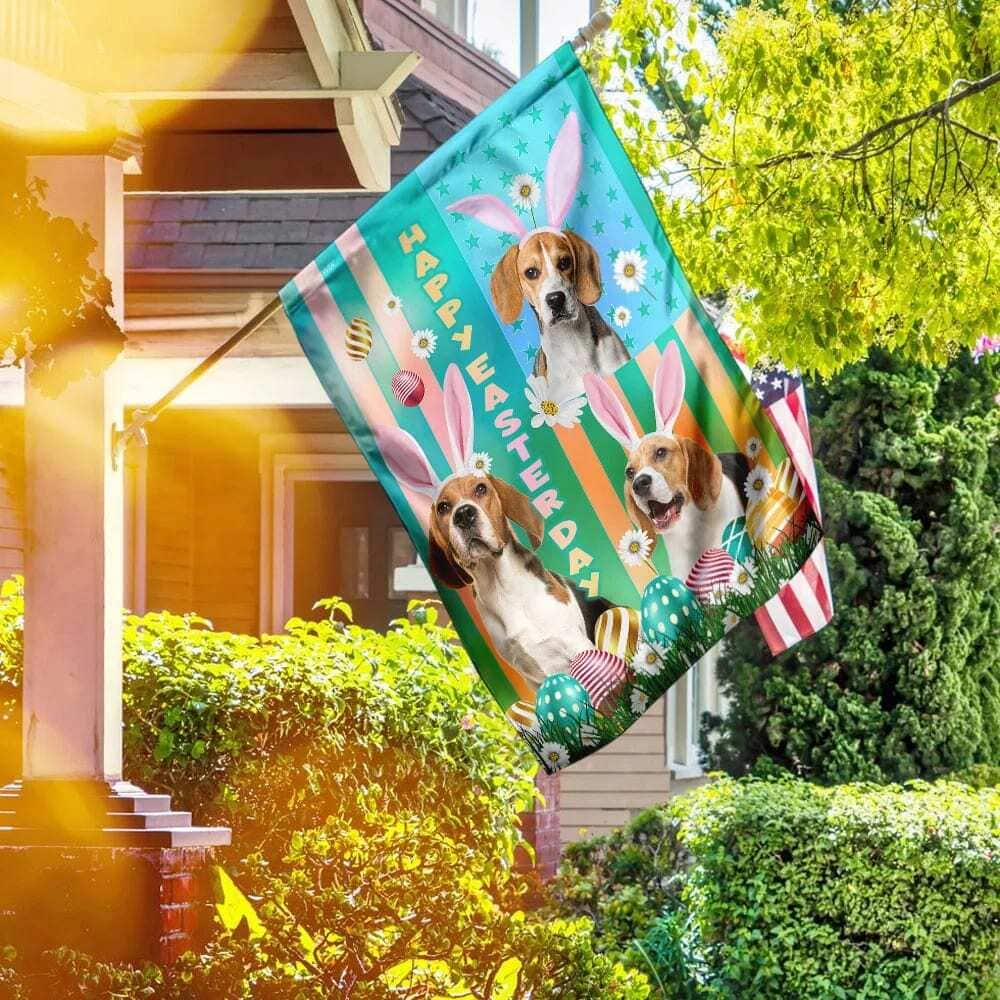 Beagle Easter Religious Happy Easter Gift Garden Flag Beagle Easter Religious Happy Easter Gift Garden Flag
