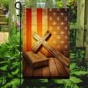 Christian Cross America Religious Christian Garden Flag