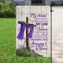 Christian Cross Amazing Grace Purple Religious Christian Garden Flag Christian Cross Amazing Grace Purple Religious Christian Garden Flag