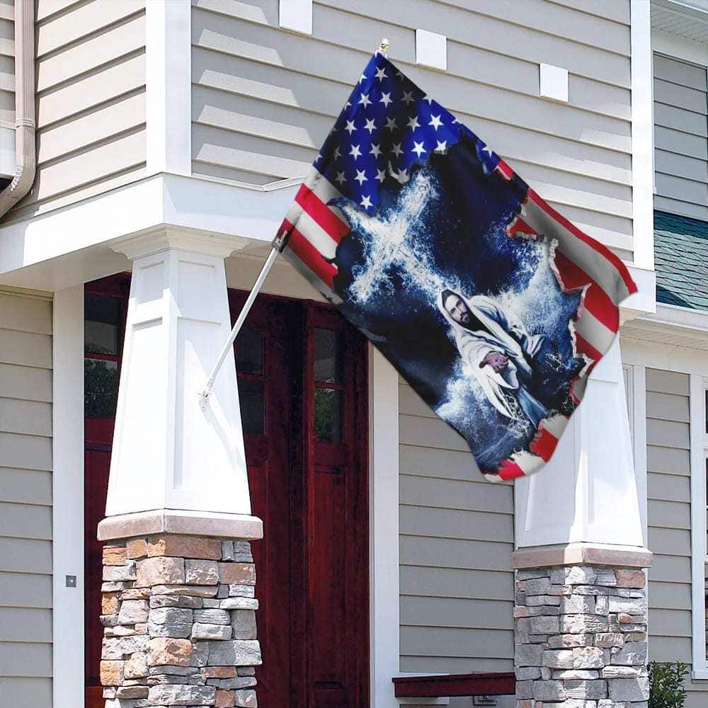 American Religious Jesus Hand Religious Christian Garden Flag American Religious Jesus Hand Religious Christian Garden Flag