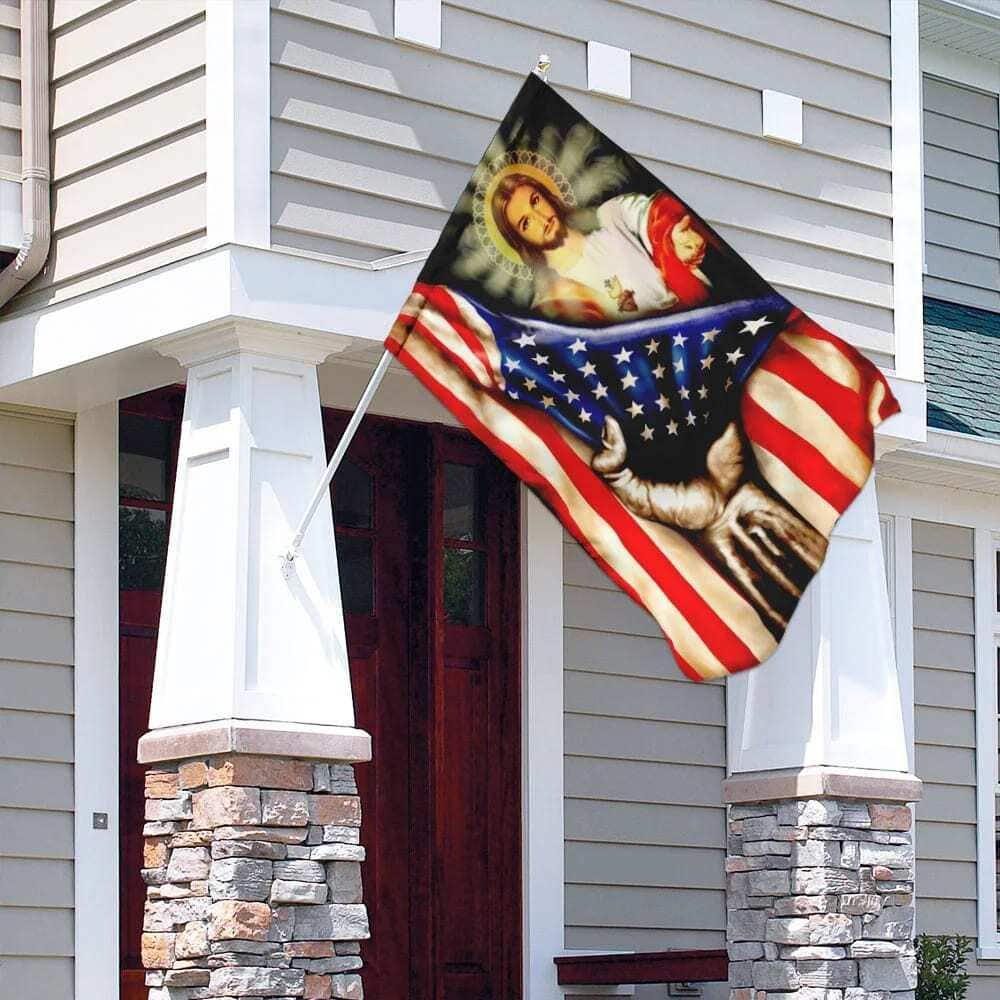 America Nee Religious Christian Jesus Garden Flag America Nee Religious Christian Jesus Garden Flag