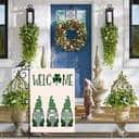 Welcome St Patricks Day Gnomes Saint Gnomes Religious St Patrick's Day St Patrick's Day Garden Flag