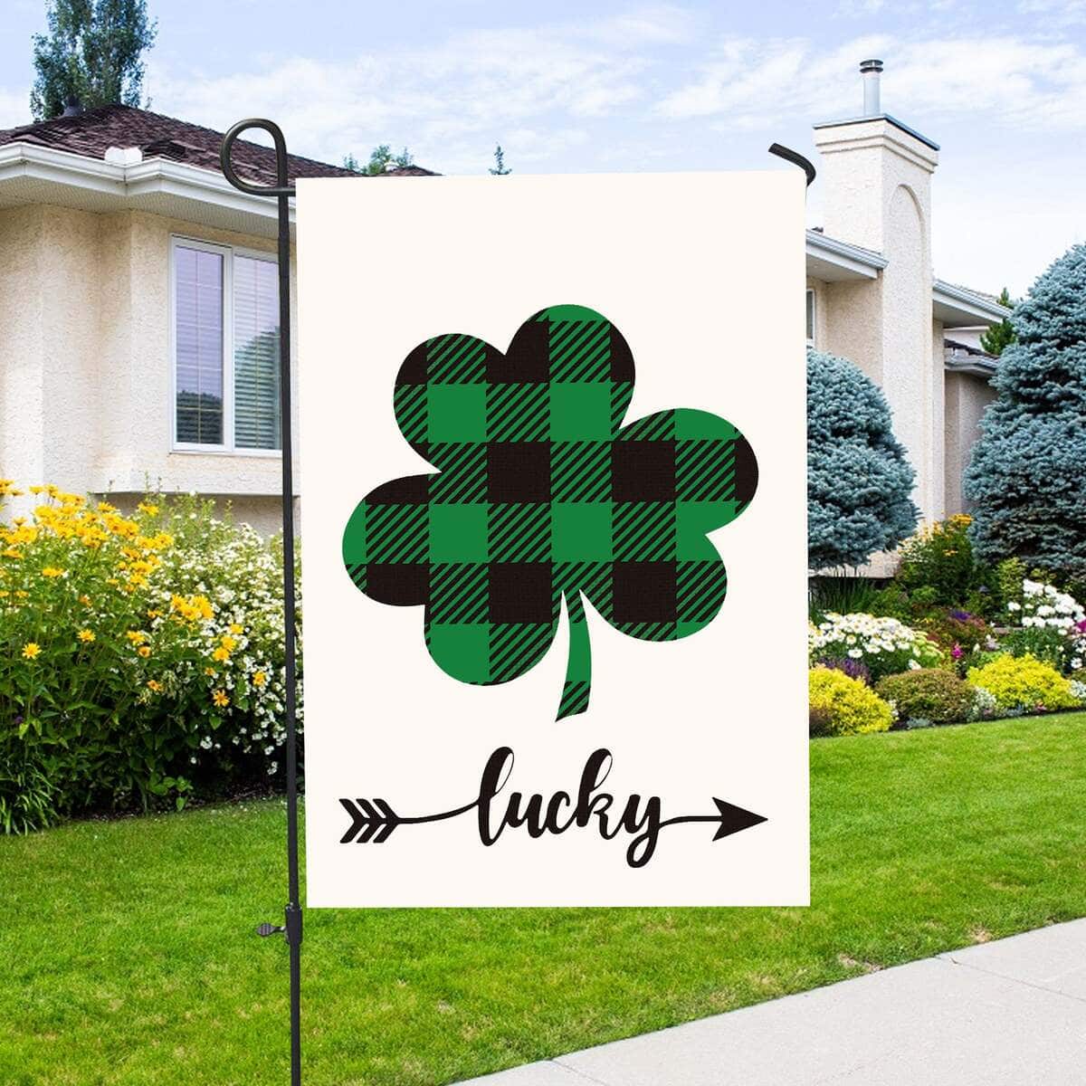 Welcome St Patrick's Day Shamrock Clover Religious St Patrick's Day St Patrick's Day Garden Flag Welcome St Patrick's Day Shamrock Clover Religious St Patrick's Day St Patrick's Day Garden Flag