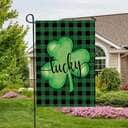 St Patrick's Day Lucky Shamrock Clover Religious St Patrick's Day St Patrick's Day Garden Flag